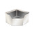 Omcan USA 47470 6.5" W x 26.5" D x 16" H Stainless Steel Corner Mop Sink with Drain Basket