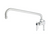 Krowne DX-140 Solid Chrome Plated Ultra-Polish Satin Finish Add-on Faucet with 14" Swing Spout Diamond Series