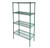 CAC China AEWS-1848S 48" L x 18" W 850 Lbs. Weight Capacity Green Epoxy Coated Metal Wire Shelving Set (1 Set)
