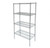 CAC China ACWS-2448S 48" L x 24" W 850 Lbs. Weight Capacity Chrome-Plated Metal Wire Shelving Set (1 Set)