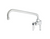 Krowne DX-139 Solid Chrome Plated Ultra-Polish Satin Finish Add-on Faucet with 12" Swing Spout Diamond Series