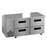Hoshizaki ULR67B-D4 19.97 Cu. Ft. Two-Section Solid Door Stainless Steel Reach-In Steelheart Series Undercounter Refrigerator - 115 Volts