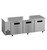 Hoshizaki ULR93B 30.17 Cu. Ft. Three-Section Solid Door Stainless Steel Reach-In Steelheart Series Undercounter Refrigerator - 115 Volts