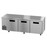 Hoshizaki ULR93B 30.17 Cu. Ft. Three-Section Solid Door Stainless Steel Reach-In Steelheart Series Undercounter Refrigerator - 115 Volts