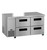 Hoshizaki ULR60B-D4 17.22 Cu. Ft. Two-Section Solid Door Stainless Steel Reach-In Steelheart Series Undercounter Refrigerator - 115 Volts