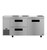 Hoshizaki ULR67B-D2 19.97 Cu. Ft. Two-Section Solid Door Stainless Steel Reach-In Steelheart Series Undercounter Refrigerator - 115 Volts