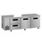 Hoshizaki ULR93B-D2 30.17 Cu. Ft. Three-Section Solid Door Stainless Steel Reach-In Steelheart Series Undercounter Refrigerator - 115 Volts