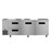 Hoshizaki ULR93B-D2 30.17 Cu. Ft. Three-Section Solid Door Stainless Steel Reach-In Steelheart Series Undercounter Refrigerator - 115 Volts