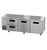 Hoshizaki ULR93B-D2 30.17 Cu. Ft. Three-Section Solid Door Stainless Steel Reach-In Steelheart Series Undercounter Refrigerator - 115 Volts