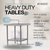 Allmont ALL16GWT3030 30" x 30" 16 Gauge Stainless Steel Work Table with SS Undershelf and Legs
