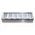 Omcan USA 80867 6 Compartments Stainless Steel Condiment Holder with Clear Cover