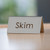 Service Ideas 1C-BF-SKIM-MOD 3" W Stainless Steel Brushed Finish Printed Signs