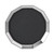Service Ideas TRPN119RIBS 11" W Black Round Stainless and Black Small Serving Tray