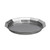 Service Ideas TRPN119RIBS 11" W Black Round Stainless and Black Small Serving Tray