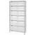 Quantum WR7-245CL 48" W x 24" D Chrome Plated 6 Shelves Bin Wire Shelving System