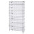 Quantum WR10-230240CL 36" W x 14" D Chrome Plated Finish Bin System Unit