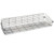 Quantum BSK2460C 24" W x 60" L x 10" H Chrome Plated Post Mount Basket