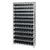 Quantum WR12-101CO 36" W x 12" D Chrome Plated Finish Bin Wire Shelving System
