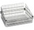 Quantum BSK2424C 24" W x 24" L x 10" H Chrome Plated Post Mount Basket
