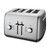 KitchenAid KMT4115CU 4 Slice Long Slot Toaster Contour Silver with High-Lift Lever - 120 Volts