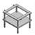 Venancio USA ESL48 48" W Open Top Equipment Stand