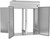 Beverage Air PFT2HC-1AS 78.5 Cu. Ft. Stainless Steel Two-Section Solid Door Roll-Thru P-Series Freezer - 115 Volts