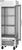 Beverage Air FB19HC-1G 19.08 Cu. Ft. Gray Stainless Steel 1-Section 1 Hinged Glass Door Reach-In Vista Freezer - 115 Volts