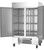 Beverage Air HBF49HC-1 46.2 Cu. Ft. Stainless Steel 2 Lockable Hinged Self-Closing Solid Doors Reach-In Horizon Series Freezer - 115 Volts