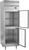Beverage Air PF1HC-1BHG 21.01 Cu. Ft. Stainless Steel 2 Lockable Glass Half Doors Reach-In Freezer - 115 Volts