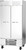 Beverage Air RB35HC-1S 35.08 Cu. Ft. Stainless Steel Solid Door Reach-In Two-Section Vista Refrigerator - 115 Volts