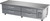 Beverage Air WTFCS84HC-89 17.46 Cu. Ft. Stainless Steel 2-Section Worktop Cook Stand Freezer - 115 Volts