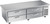 Beverage Air WTFCS72HC-76 14.51 Cu. Ft. Stainless Steel 2-Section Worktop Cook Stand Freezer - 115 Volts