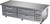 Beverage Air WTFCS72HC-76 14.51 Cu. Ft. Stainless Steel 2-Section Worktop Cook Stand Freezer - 115 Volts