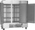 Beverage Air FB72HC-1S 68.43 Cu. Ft. Gray Stainless Steel 3-Section 3 Lockable Hinged Solid Doors Reach-In Vista Freezer - 115 Volts