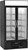 Beverage Air MMF35HC-1-B 35.08 Cu. Ft. Black Painted Steel 2-Section Reach-In MarketMax Freezer Merchandiser - 115 Volts