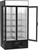 Beverage Air MMF35HC-1-B 35.08 Cu. Ft. Black Painted Steel 2-Section Reach-In MarketMax Freezer Merchandiser - 115 Volts
