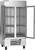 Beverage Air HBF35HC-1-G 35.08 Cu. Ft. Stainless Steel 2 Hinged Glass Doors Reach-In Horizon Series Freezer - 115 Volts