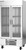 Beverage Air HBF35HC-1-G 35.08 Cu. Ft. Stainless Steel 2 Hinged Glass Doors Reach-In Horizon Series Freezer - 115 Volts