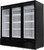 Beverage Air MT72-1B 66.3 Cu. Ft. Reach-In Three-Section MarketMax Series Refrigerated Merchandiser - 115 Volts