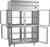 Beverage Air PFD2HC-1BHG 48.66 Cu. Ft. Stainless Steel 2-Section 8 Glass Half Doors Pass-Thru Freezer - 115 Volts