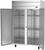 Beverage Air CT2HC-1S 45.2 Cu Ft. Stainless Steel Reach-In Two-Section Cross Temp Convertible Refrigerator or Freezer - 115 Volts