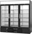 Beverage Air MMF72HC-1-B 68.43 Cu. Ft. Black Painted Steel 3-Section Reach-In MarketMax Freezer Merchandiser - 115 Volts