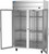 Beverage Air CT2HC-1G 45.2 Cu Ft. Stainless Steel Reach-In Two-Section Cross Temp Convertible Refrigerator or Freezer - 115 Volts