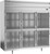 Beverage Air PF3HC-1BHG 68.34 Cu. Ft. Stainless Steel 6 Lockable Glass Half Doors Reach-In Freezer - 115 Volts