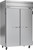 Beverage Air HFS2HC-1S 45.2 Cu. Ft. Stainless Steel 2 Solid Doors Reach-In Horizon Series Freezer - 115 Volts