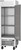 Beverage Air FB19HC-1S 19.08 Cu. Ft. Gray Stainless Steel 1-Section 1 Lockable Hinged Solid Door Reach-In Vista Freezer - 115 Volts