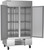 Beverage Air HBF44HC-1 44 Cu. Ft. Stainless Steel 2 Lockable Hinged Solid Doors Reach-In Horizon Series Freezer - 115 Volts