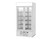Beverage Air MMF35HC-1-W 35.08 Cu. Ft. White Painted Steel 1-Section Reach-In MarketMax Freezer Merchandiser - 115 Volts