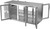 Beverage Air BB72HC-FG-PT-S 72" W Stainless Steel Galvanized Sub-Top 3 Sections Refrigerated Open Food Rated Back Bar Pass-Thru Storage Cabinet - 115 Volts