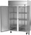 Beverage Air HH2-1S 45.04 Cu. Ft. Stainless Steel and Aluminum Two-Section Reach In Horizon Series Warming Cabinet - 208-240 Volts